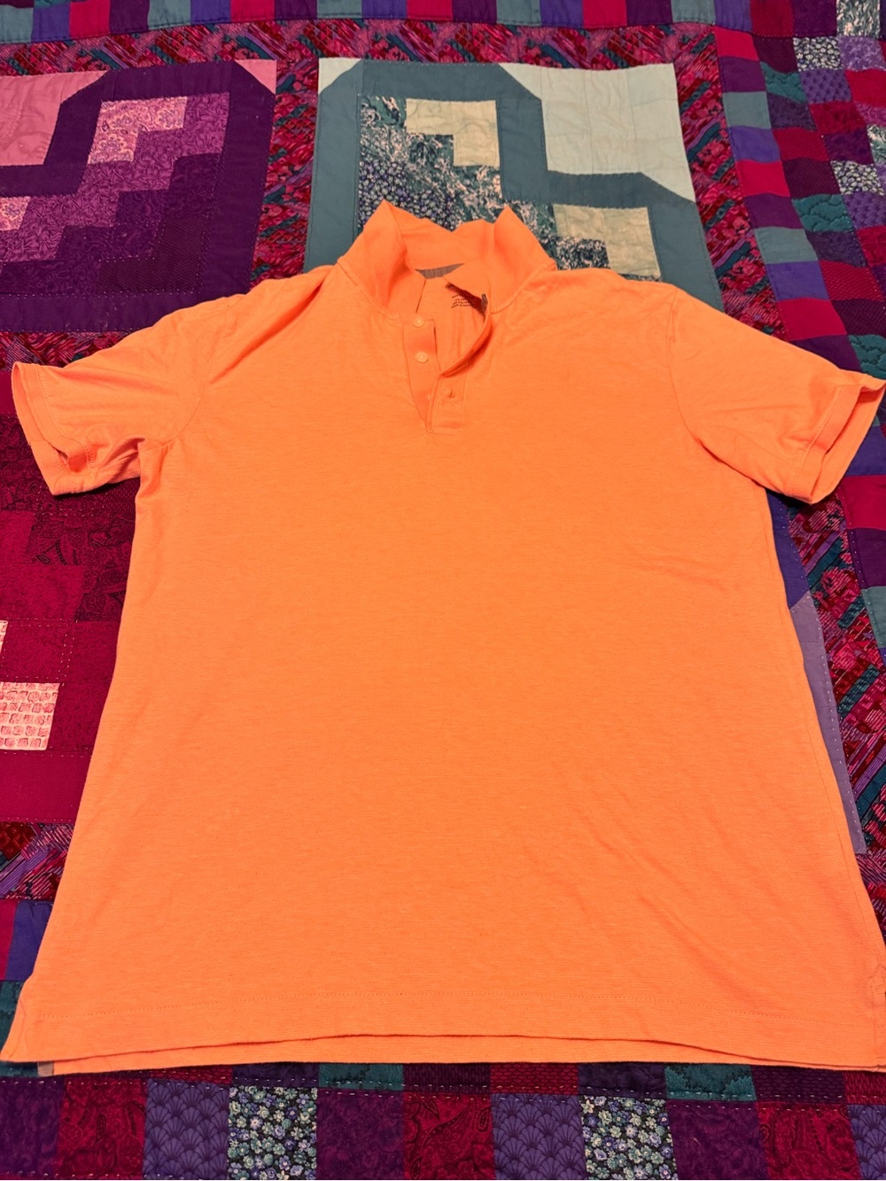 Men's Orange Polo Shirt Van Heusen